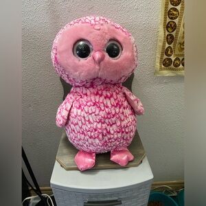 Ty Pink Owl Plush Toy